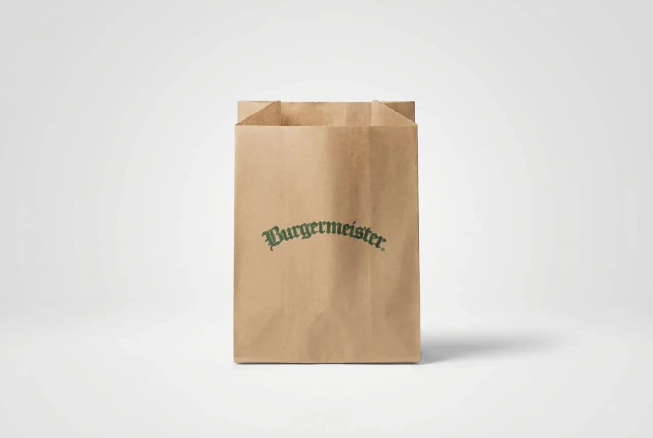 Burgermeister — Papiertüte Kraft